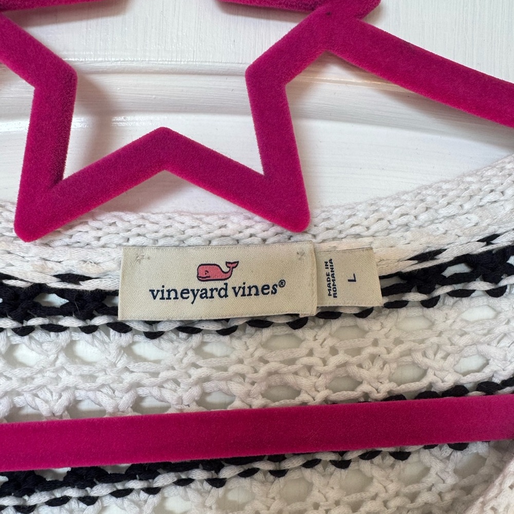 Vineyard Vines Navy and White Striped Sweater EUC - Picture 5 of 6